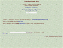 Tablet Screenshot of colin-studholme.net